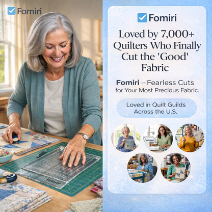 Fomiri Precision-Grip Quilt Ruler – Non-Slip & Laser Cut